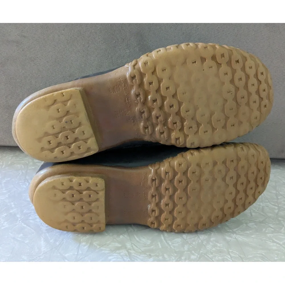 Vintage LL Bean Mens 9 Hunting Duck Boots Brown Tan Made in USA